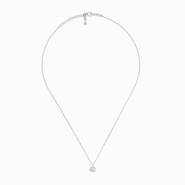GG Running necklace in white gold