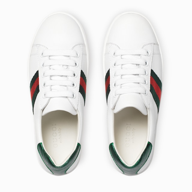 Children's Gucci Ace leather trainer