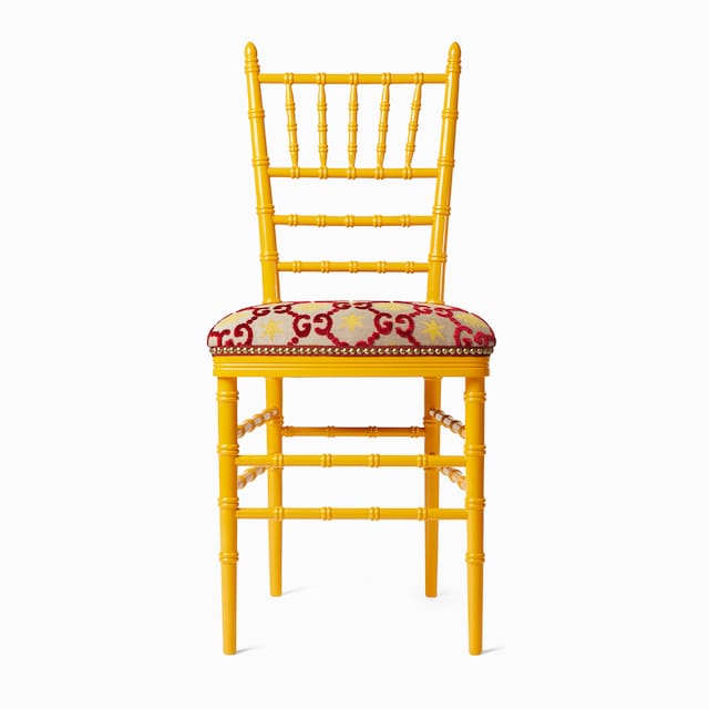 Chiavari chair with GG jacquard