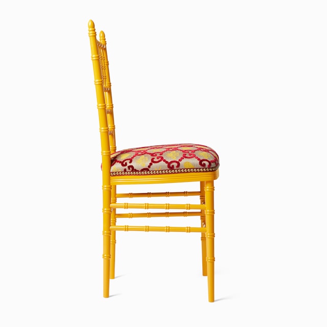 Chiavari chair with GG jacquard