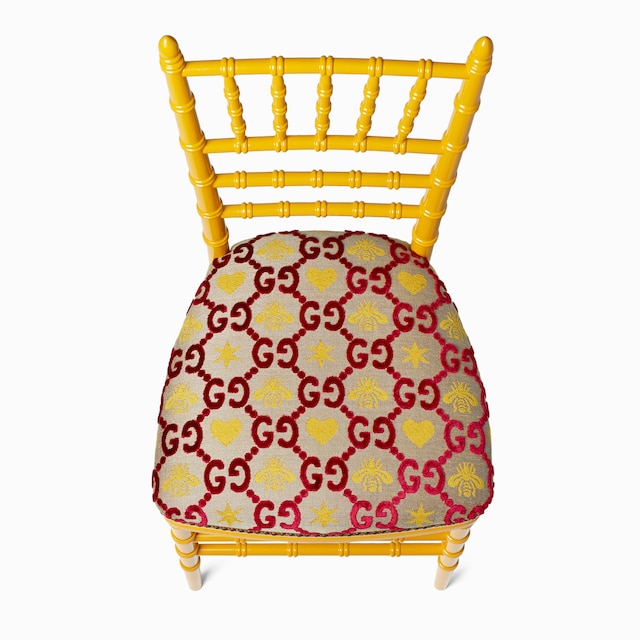 Chiavari chair with GG jacquard