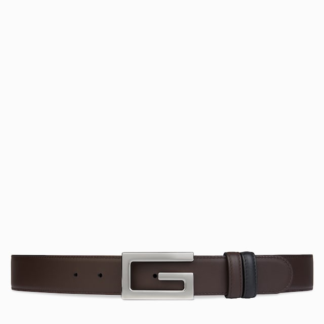 Reversible belt with Square G buckle