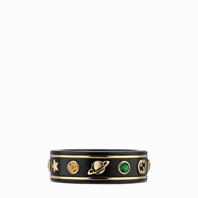 〔アイコン〕オンライン限定 ジェムストーン付き 18K リング