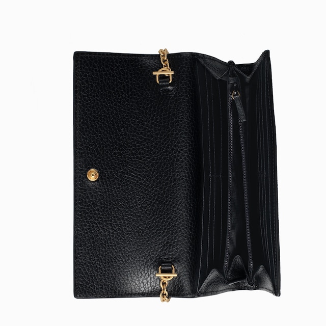 GG Marmont bi-color wallet on chain