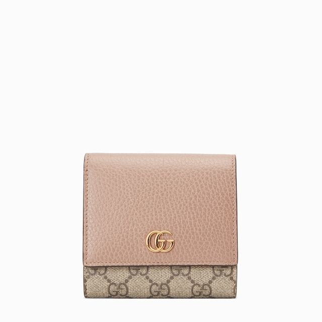 値下げ！正規品♡GUCCI レザーキーケース♡ピンクベージュ グッチレディース 財布・小物〔GGマーモント〕レザー キーケース