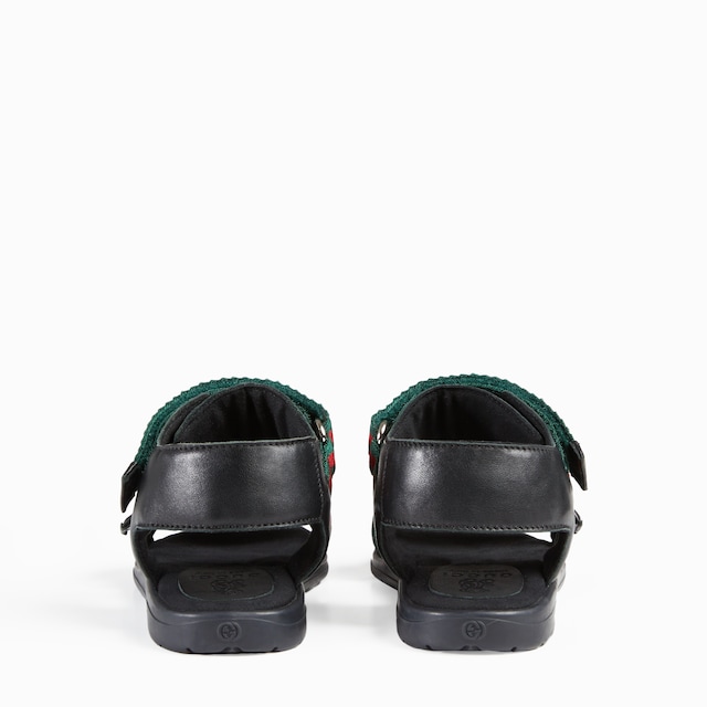 Children's leather sandal with Web