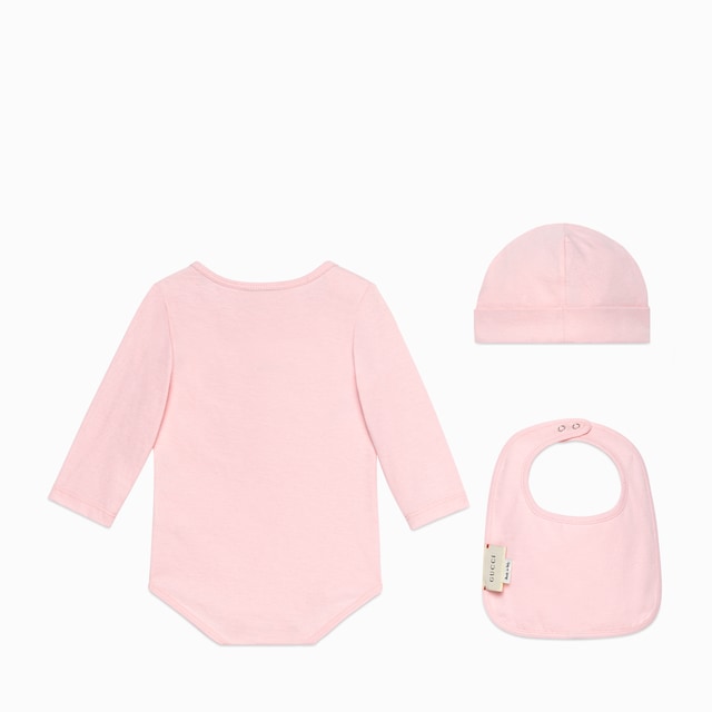 Baby Gucci vintage logo cotton gift set