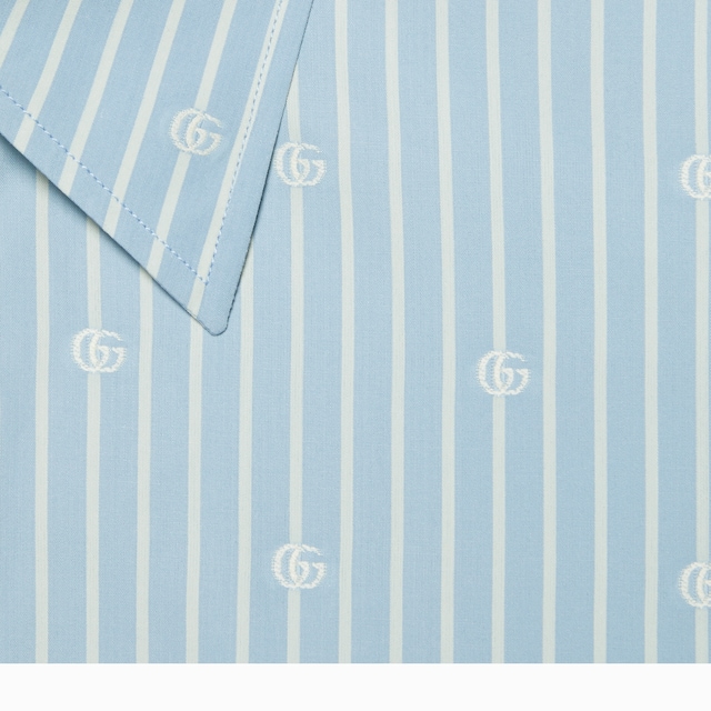 GG stripe fil coupé cotton shirt