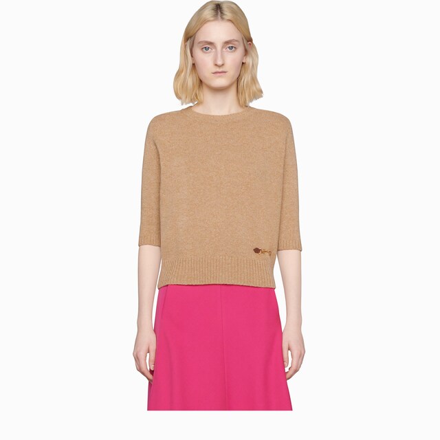 Cashmere top with Horsebit - image 2