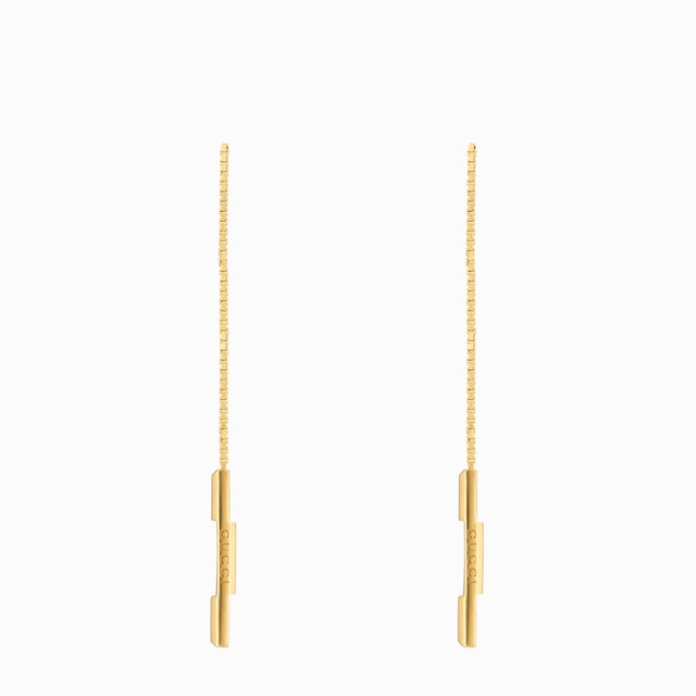 2025SS グッチ Link to Love スタッズ ピアス Gucci Link to Love〕スタッズ ピアス18K イエローゴールド
