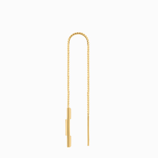 Gucci Link to Love chain earrings with 'Gucci' bar