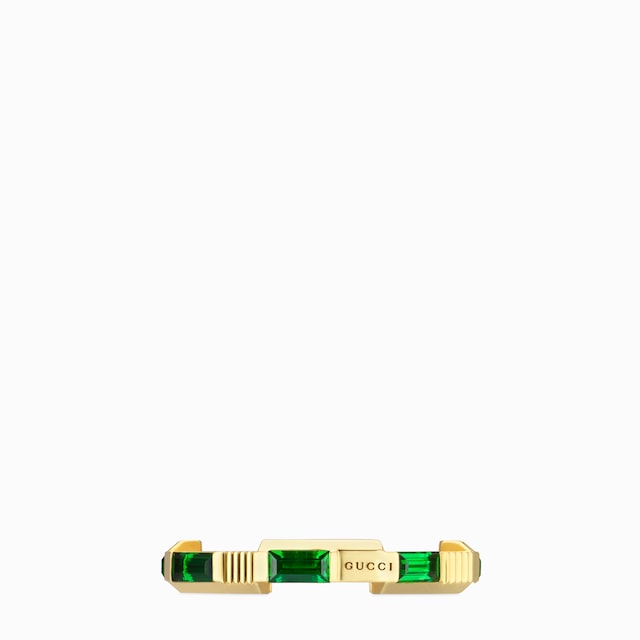 Gucci Link to Love tourmaline ring