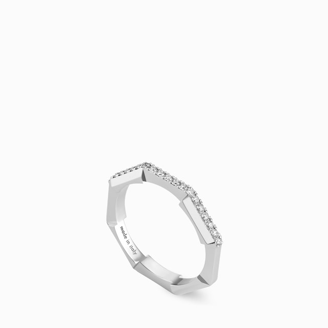 〔Gucci Link to Love〕18K ダイヤモンド リング