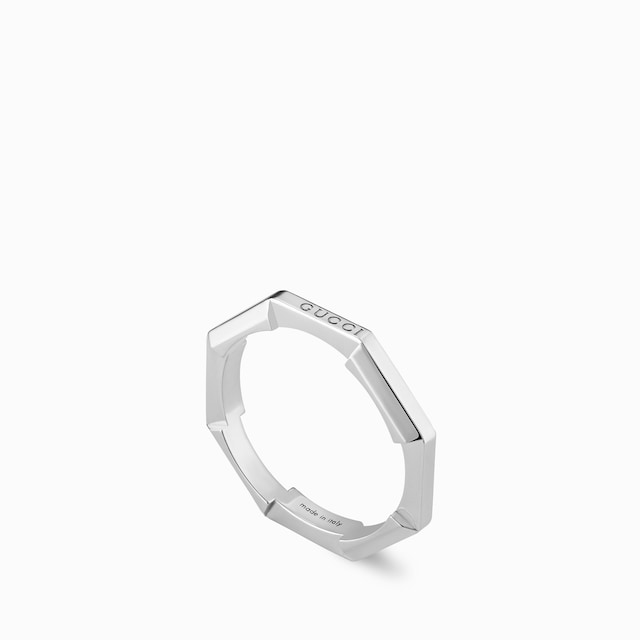 Gucci Link to Love mirrored ring