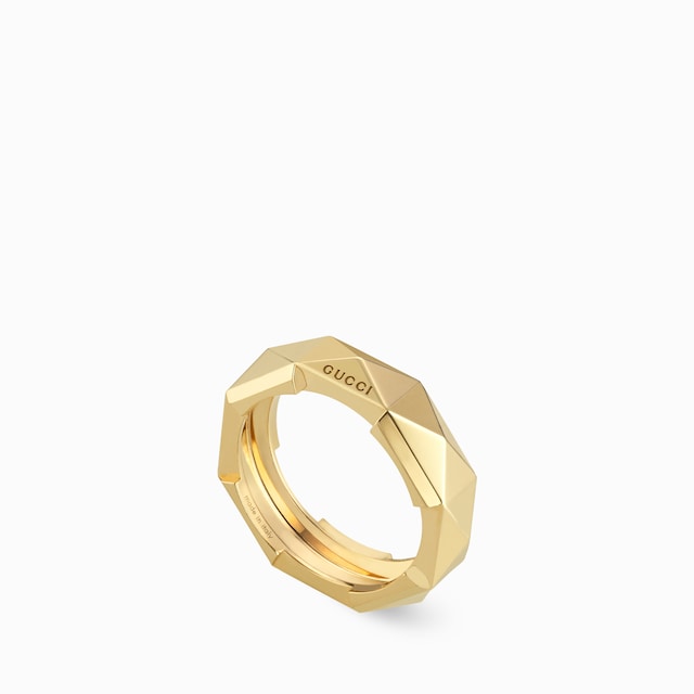 Gucci Link to Love studded ring