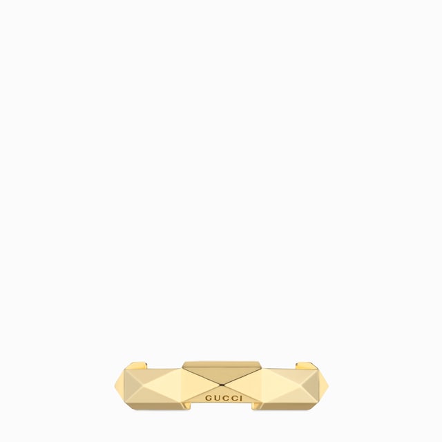 Gucci Link to Love studded ring
