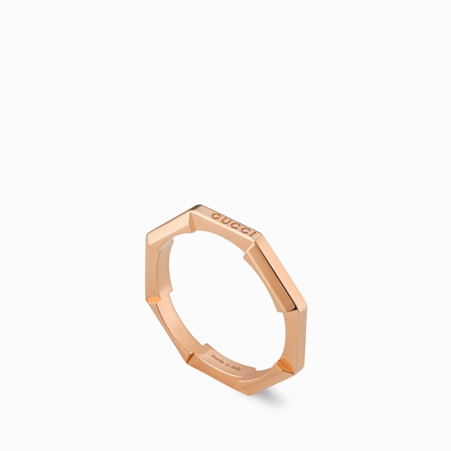 Gucci Link to Love mirrored ring
