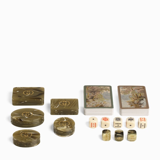 Decorative Poker set with Web and Double G