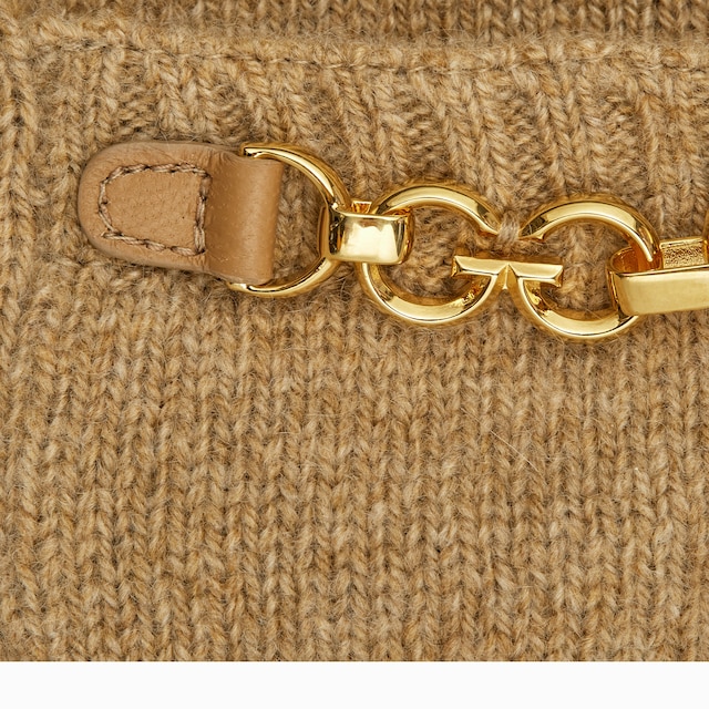 Cashmere vest with chain detail