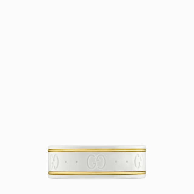 Icon thin band in yellow gold | GUCCI® US