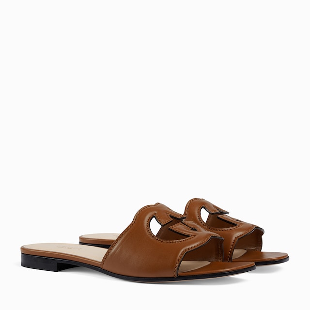 Women's slide sandal with Interlocking G