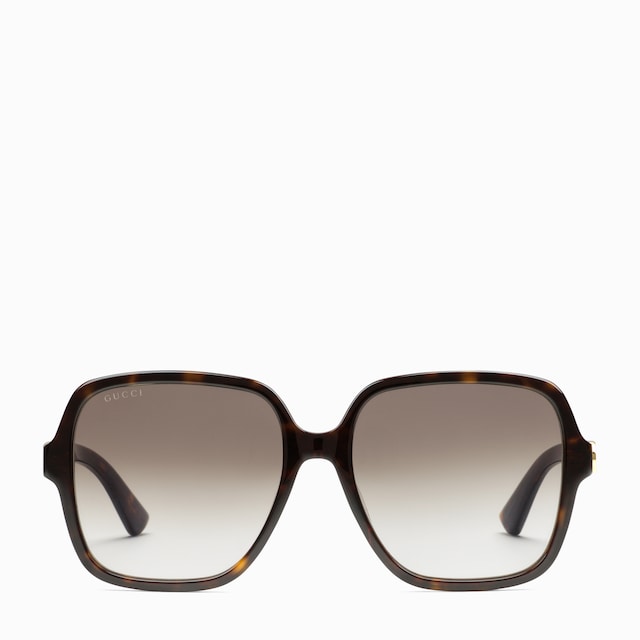Square sunglasses with Web in black injection | GUCCI® MX