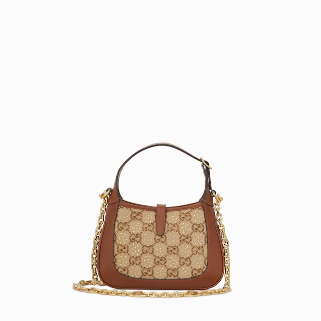 حقيبة Gucci Jackie 1961 صغيرة الحجم جداً ومزيّنة بالكريستال