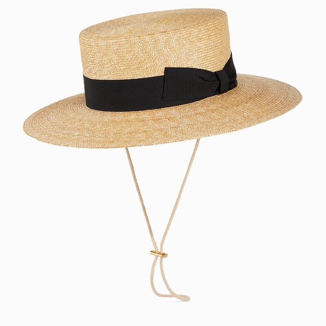 Straw boater hat