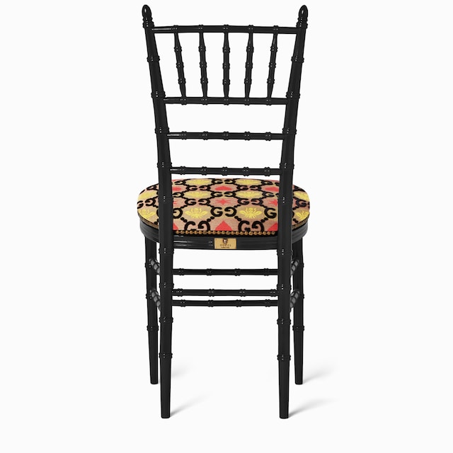 Sedia Chiavarina con motivo GG jacquard