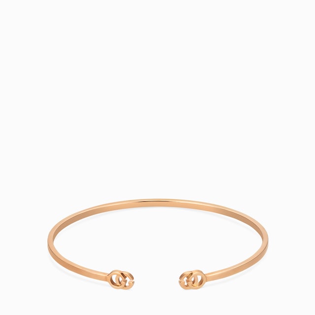 Gucci Link to Love〕“GUCCI”バー付き ブレスレット18Kイエロー