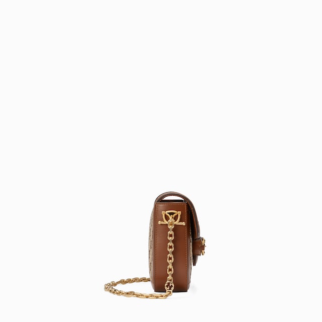 Borsa a spalla Gucci Horsebit 1955 misura piccola con cristalli