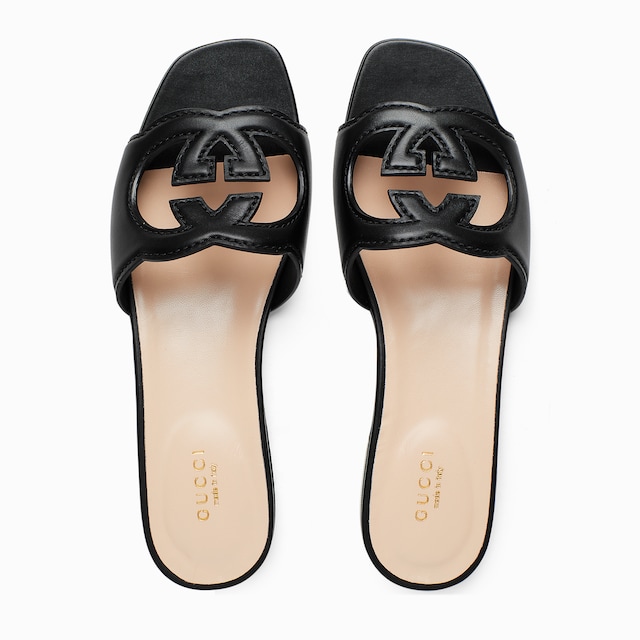 Women's slide sandal with Interlocking G