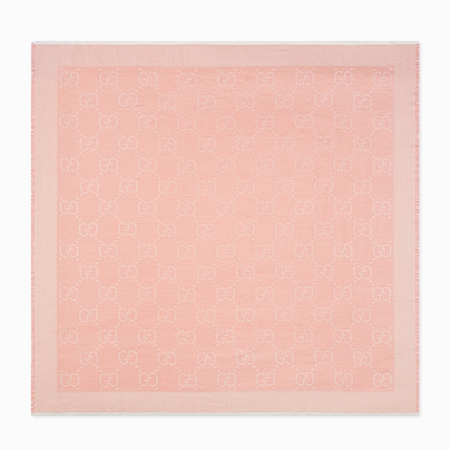 GG lamé jacquard shawl