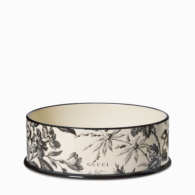 Large Herbarium print pet bowl