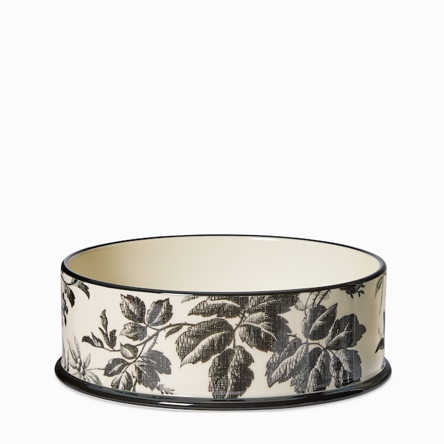 Large Herbarium print pet bowl