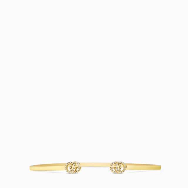グッチ ゴールドジュエリーGGランニング 18K カフブレスレット