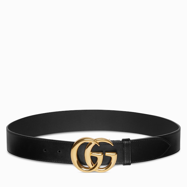 Ceinture large GG Marmont avec boucle brillante
