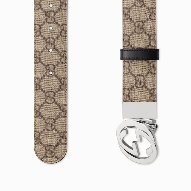 Reversible belt with Interlocking G buckle
