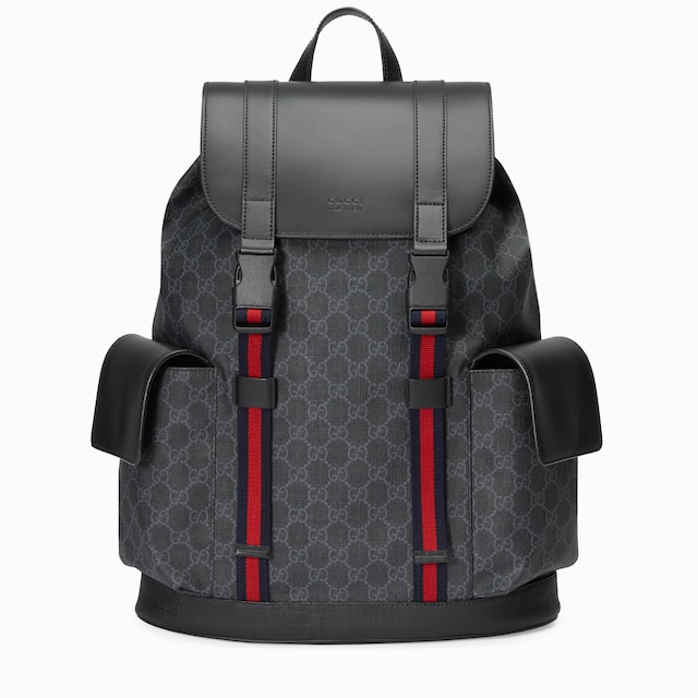 Mochila grande negra con GG
