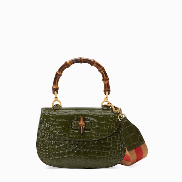 Gucci Bamboo 1947 crocodile bag