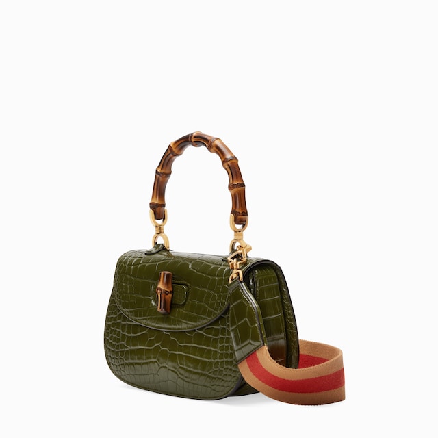 Gucci Bamboo 1947 crocodile bag