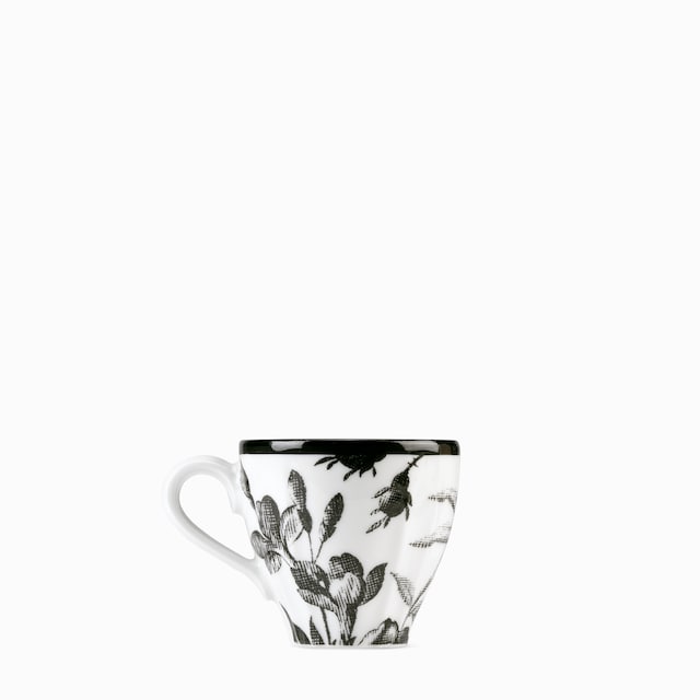 Kaffee- und Untertasse mit Herbarium-Motiv, Zweier-Set