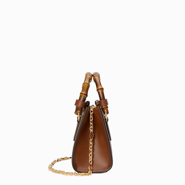 Borsa shopping Gucci Diana misura piccola con cristalli