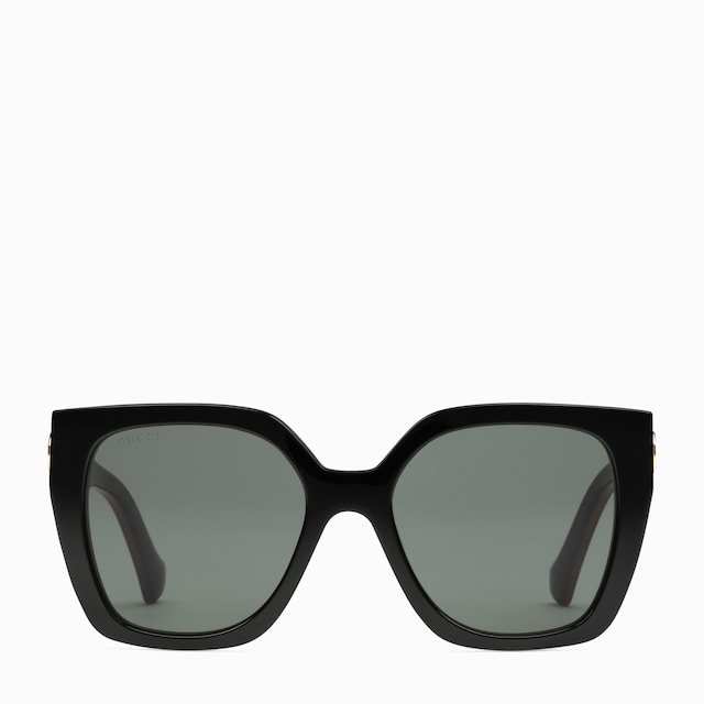 Square frame sunglasses in black | GUCCI® US