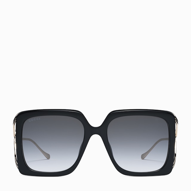 GUCCI スクエアフレムサンクラス GG1695S 003 Gucci GG1695S 003 Sunglasses Women's Black Glitter/Silver