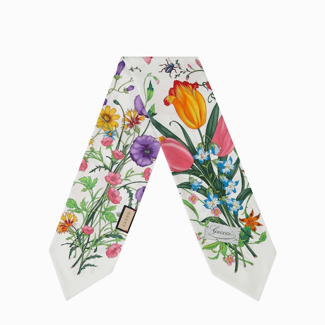 프린트 실크 리본