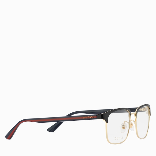 Low nose bridge fit rectangular frame