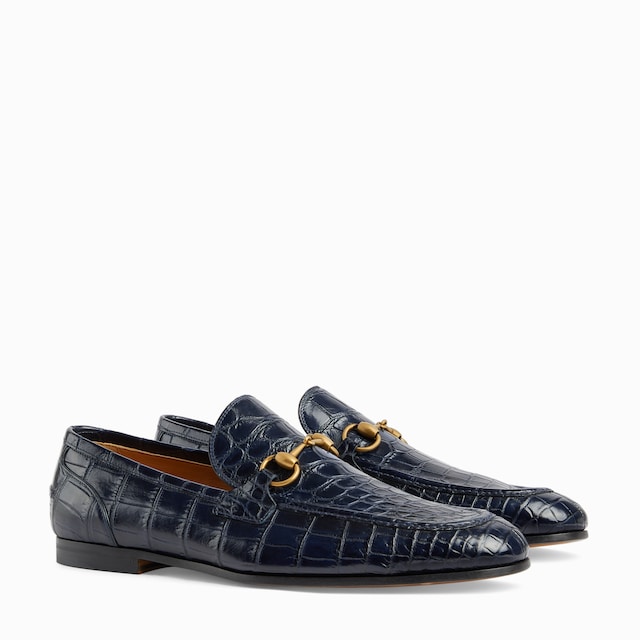 Men's Gucci Jordaan crocodile loafer