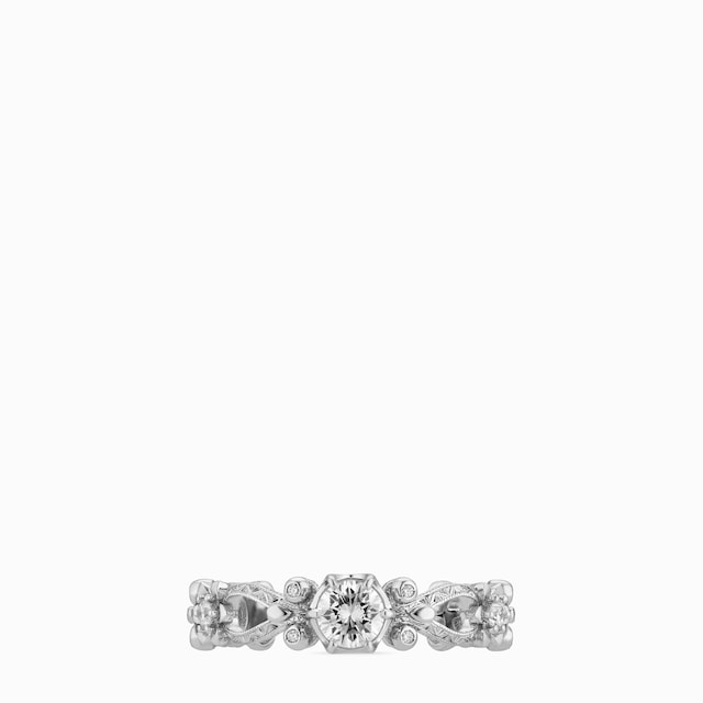 Gucci Flora 18k solitaire ring