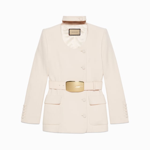Wool crêpe jacket
